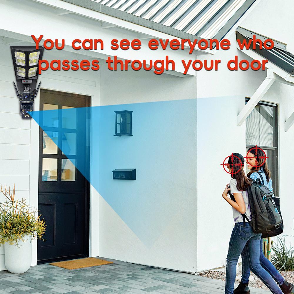 LED Lighting & WiFi 4G Surveillance Cameras, Solar-powered Security IP Cameras, Intelligent Radar-sensing Streetlights
