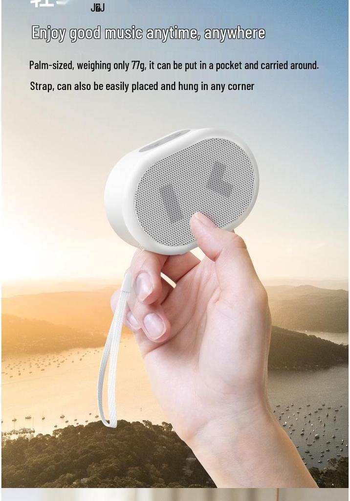 Baidu AI Bluetooth Portable Smart Speaker with Voice Assistant for Outdoor Use