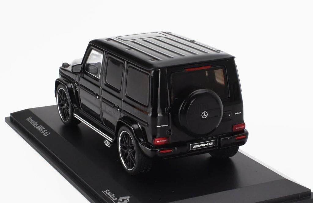 Solido Mercedes-Benz 1/43 Scale Diecast Model Car: Benz G-Class G63 AMG 2018 (Black) [Parallel Import]