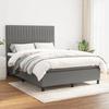 Maison Exclusive - Rete a doghe per letto con materasso Grigio scuro 140x200cm Tessuto