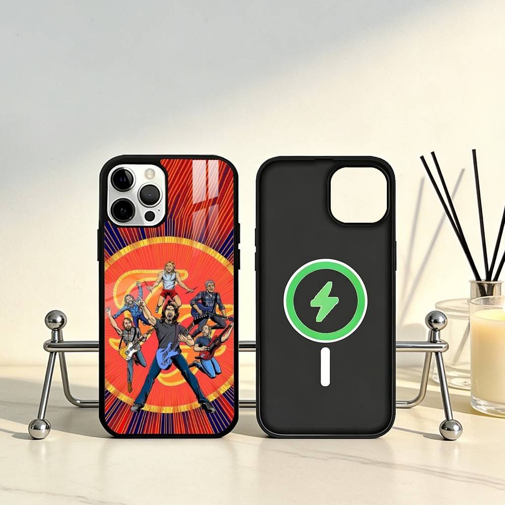 Foo F-Fighters band Phone Case For iPhone17,16,15,14,13,12,11 Plus,Pro Max Magnetic For Magsafe Wireless Charging