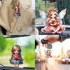 Unique Acrylic Car Pendant Charming Cartoon Design Versatile Home Decor Accessory