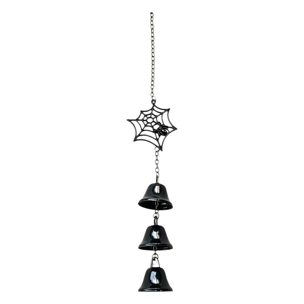 Spooky Spider Web Wind Chime Retro Spider Web Hanging Ornament Creative Cross Pendant Outdoor