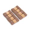8Pcs Burlap Ribbon Roll Trim Fabric Roll Wide Ribbon Crafts Width 45mm for Gift Packing Wedding Decoration Hand Craft