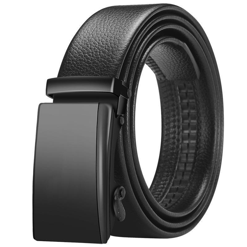 Men's Belt Automatic Buckle Belt Korean Style Trendy Casual Middle-aged Young Business Belt Formal Wear Men's Style