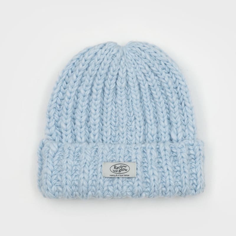 RECLOW HALFNA MUFFLER BEANIE SET SKY BLUE