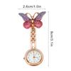 Gift Doctor Pendant Butterfly Shape Quartz Clock Pocket Watch Nurse Watch