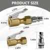 Premium Locking Air Chuck for Tires - 1/4 Inch NPT Heavy-Duty Brass, Quick Connect to Compressors and Inflators - 250 PSI