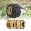 High Pressure Washer Adapter 1/4 Inch M22 Garden Irrigation Connector 3/8 Inch Hose Fitting for Pressure Wash Gun for Water Pipe