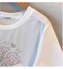 Women's Plus Size Short-Sleeve Loose Mid-Length Slimming Round Neck T-Shirt (Sizes 200-350) Model 6506