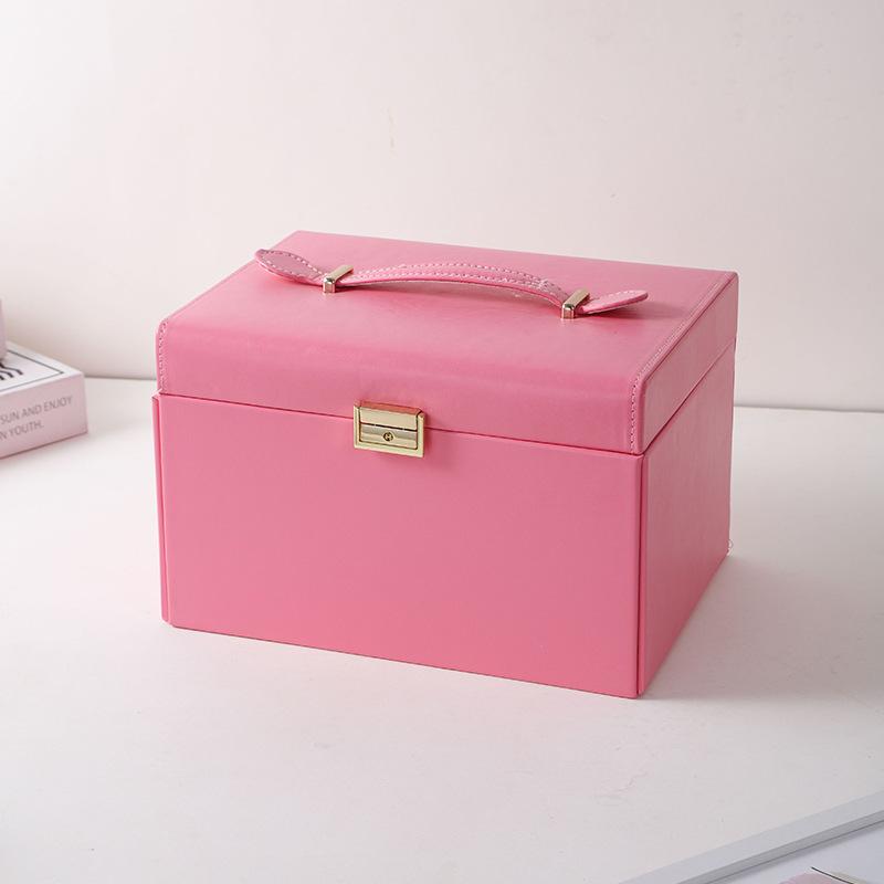 Multi-layer Large-capacity Jewelry Storage Box PU Waterproof Material Portable Portable Jewelry Storage Jewelry Box