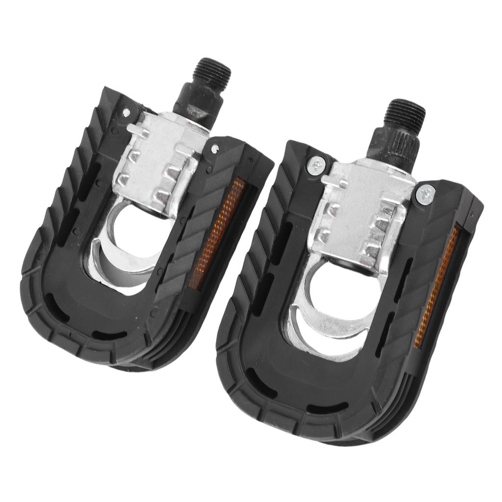 Lightweight and Foldable Road Bike Pedals, 4.8 * 2.8 * 1.1 Inch, 15 Ounce, Pair of Pedals, U: Pull Out, Relse, Do Not Force, Do Not Force, Force Point