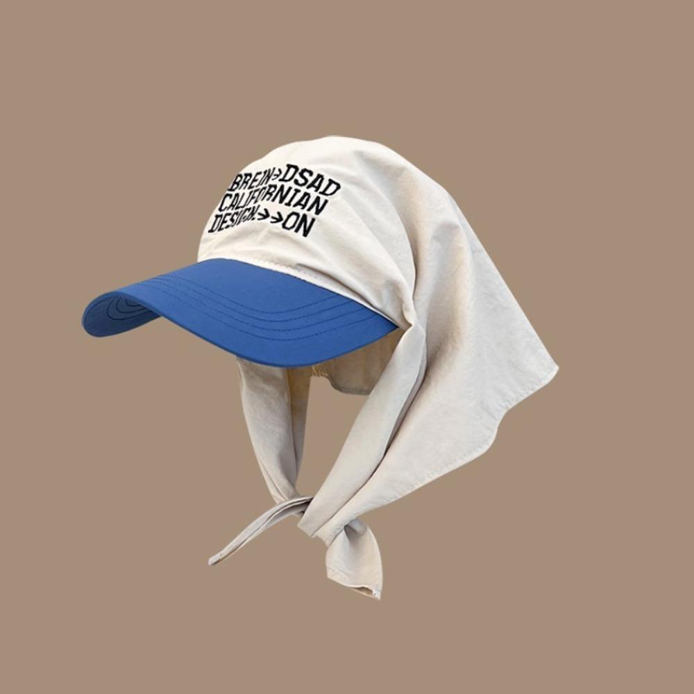 

Cotton Triangle Headscarf Baseball Cap Breathable Sunshade Letter Baseball Cap Hip Hop бежевый