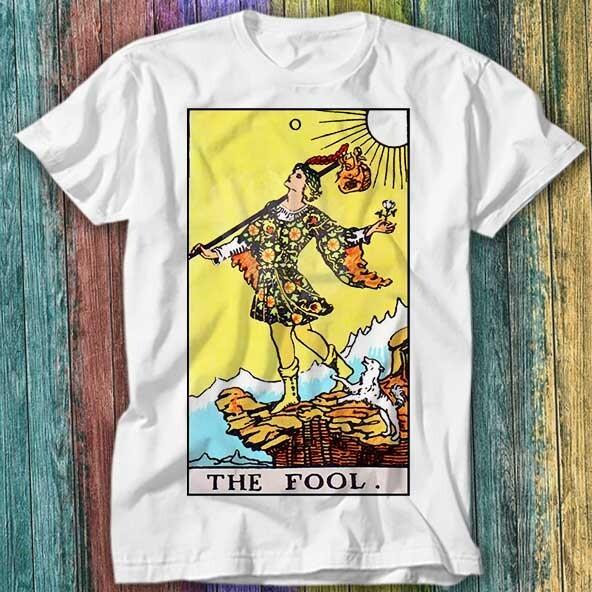 

Tarot The Fool Play Card T Shirt Top Tee 518 XL