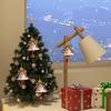 Christmas Tree Shaped Ornaments Winter Wool Felt Christmas Car Interior Decoration Front Door Holiday Wind Chimes For New Year