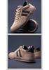2026 Winter Men's Plush Cotton Shoes - Warm, Comfortable, Lace-up, Low Top Velvet Casuals with Flat Bottom.