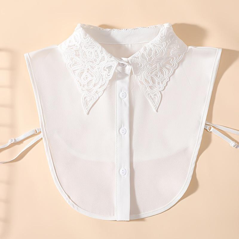 Autumn Winter Versatile Chiffon Bow Tie Fake Collar 35