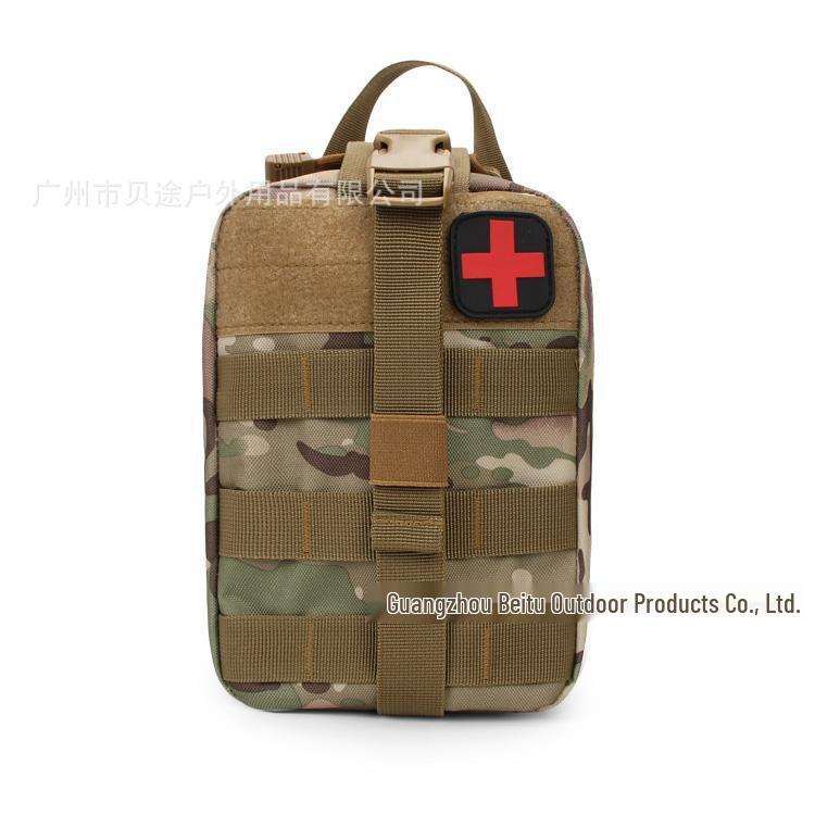 Multifunctional Outdoor Tactical First Aid Kit with Molle Attachment for Wilderness and Mountaineering