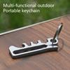 Ergonomic Outdoor Edcs Carabiner Tool Kit Wrench 200kg Bearing Alloy Construction For Backpackers And Survivalists