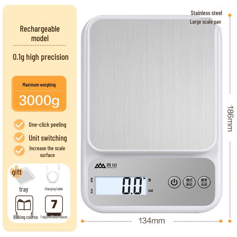 High Precision Kitchen Gram Scale for Baking