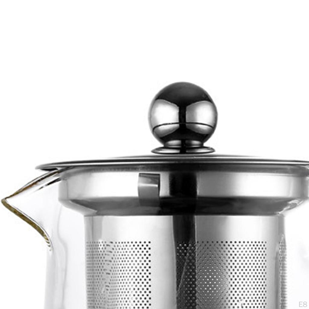 Elegant Glass Tea Infuser Pitcher for Home and Office Use