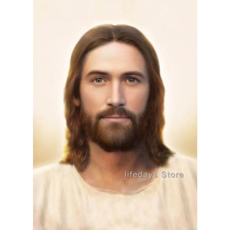 Postere și Printuri Portret Iisus Hristos Vintage Pictură pe Pânză Artă de Perete Religie Creștină Imagine pentru Camera de Zi Decor Acasă