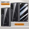 Glossy Electroplated Frame PC For Magsafe Case for Samsung Galaxy Z Fold 8 Ultra ZFold8 Hinge Armor Cover Glass Protector Film