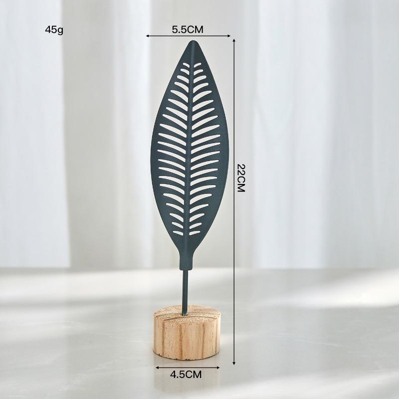 Rękodzieło metalowe, Kreatywne meble domowe, Wejście do salonu, Dekoracje do szafki na wino, Żelazne ozdoby w kształcie liścia ginkgo