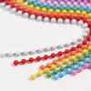 HappyHome Ball Chain, 100-Pack, Multicolor, 11cm, Ball Diameter 2.4mm, Keychain Parts