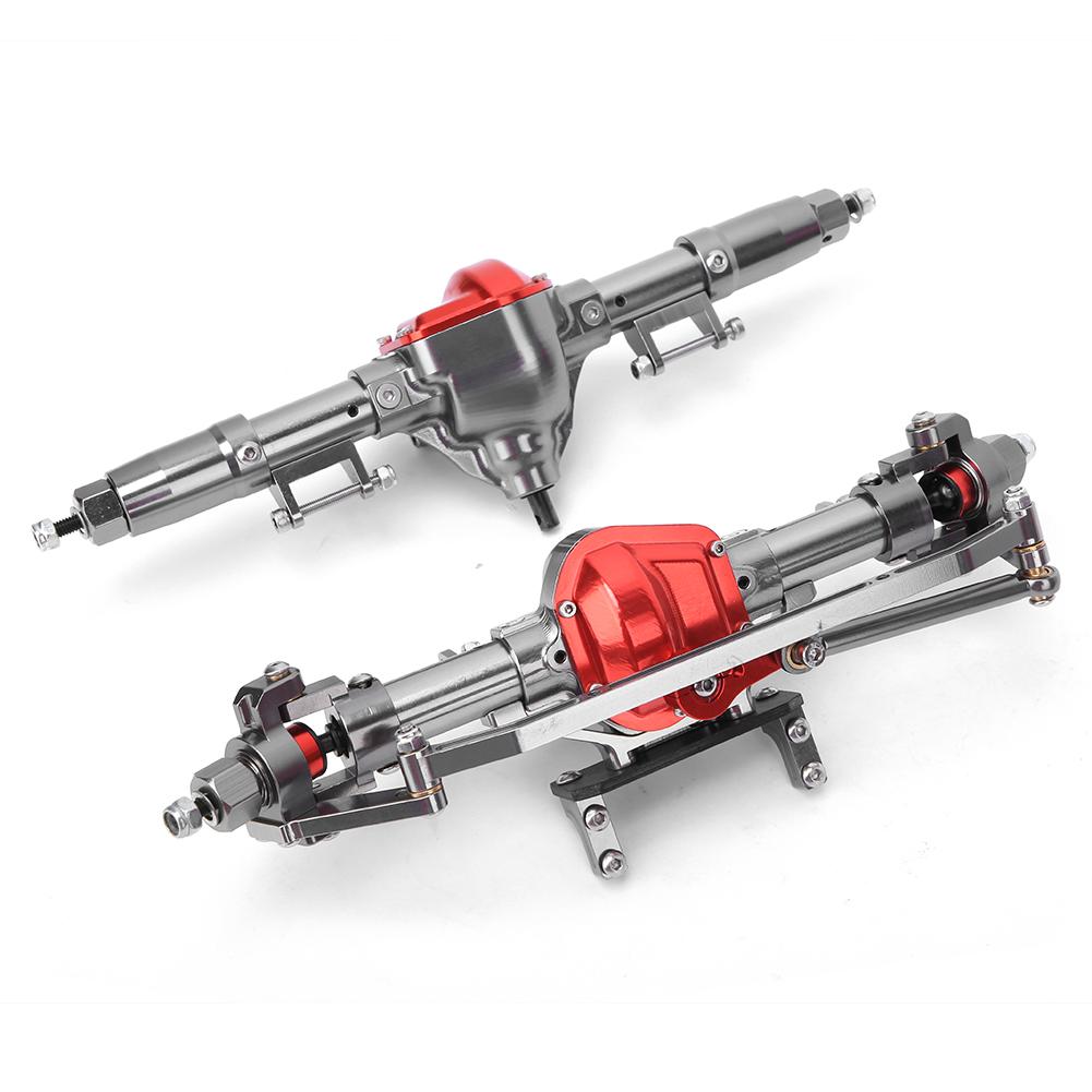 

Front and Rear Axle Car Parts Upgrade Accessory Fit for SCX10 II 90046 90047 1 10 RC CrawlerTitanium