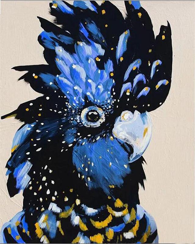 Vollbohrer-Diamantgemälde, primitiver religiöser Führer, handgefertigtes Geschenk, Diamant-Stickerei, Flamingos, Tier, Kreuzstich, Diamant-Mosaik, Heimdekoration