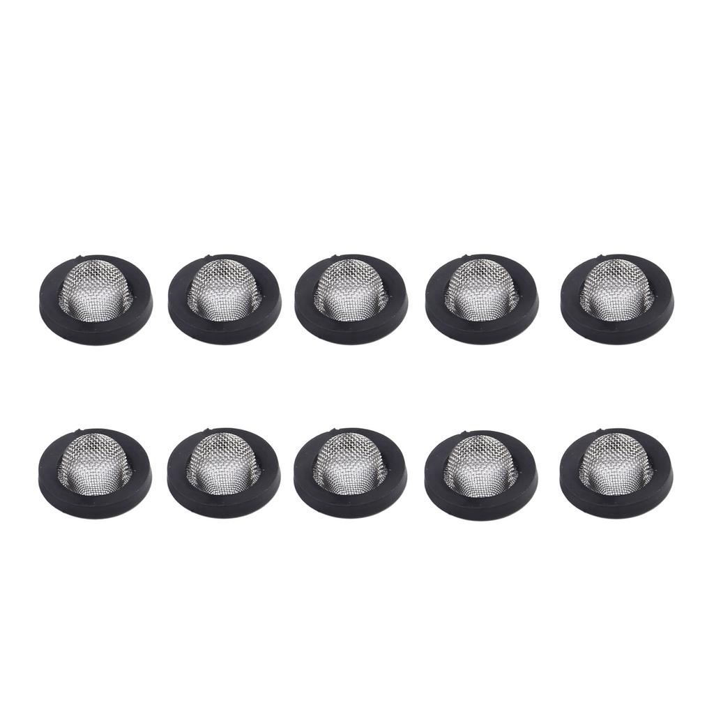 10pcs 1/2" 3/4" Garden Shower Hose Silicone Rubber Washers Filter Mesh Replacement For Garden Faucet Sealing Hose Connection