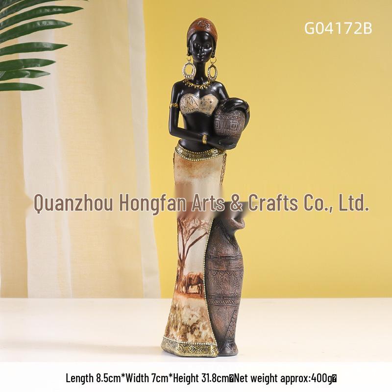 

Африканское племя Ретро Черная женщина Украшения для домашнего декора