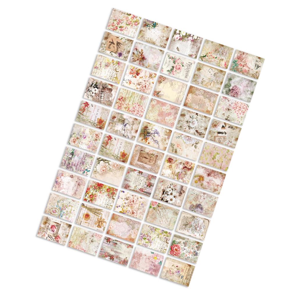100 Sheets Vintage Scrapbook Paper Decorative Aesthetic Journaling Background Paper for DIY Planner