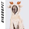 Winter Big Dog Coat,Fleece Pullover Pajamas Outfit, Pet Cozy Clothes Warm Hoodie Coat Christmas,Xmas Elk Costume For Large Dogs
