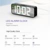 LED Digital Alarm Clock  Week Temperature Display Snooze 2 Alarms Night Mode 12/24H Output USB Port DST Table LED Clock