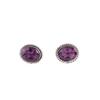 For Gift Amethyst Gemstone 925Sterling Silver Jewelry Cufflinks Men Accessories CL-1-5