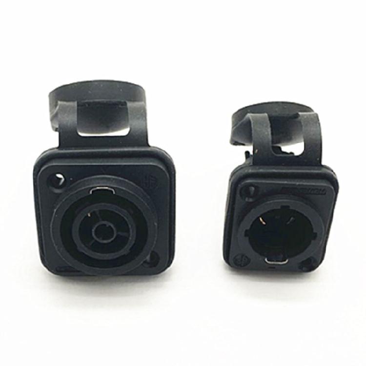 Event Equipment Power Socket Connector Receptacle with ABS Housing for Stage Lighting, Sound Systems, and LED Display Connection Tasks