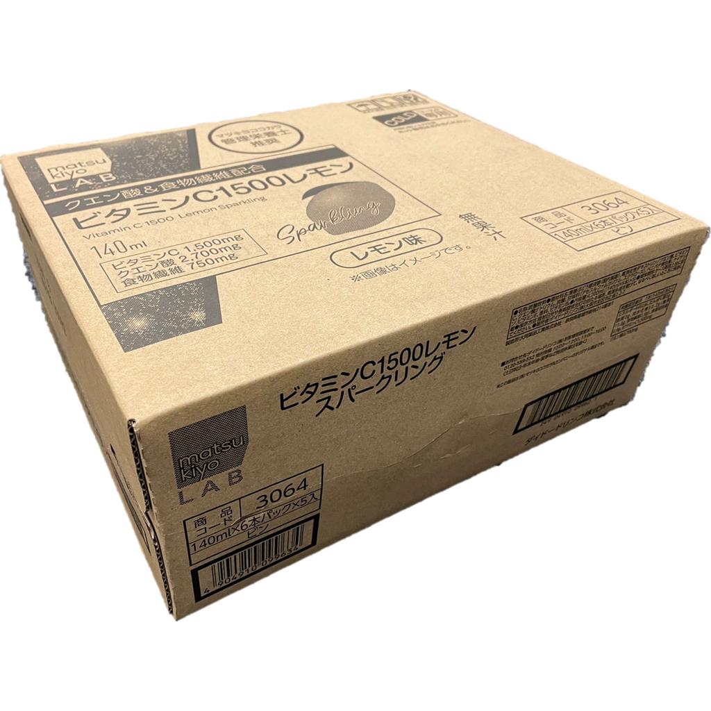 LAB Vitamin C 1500 Lemon Sparkling Case: 140ml X 6 Bottles X 5 Cases Other (check Locks, Tongue Cleaners, Etc.) Life Improvement Other (check Locks, T