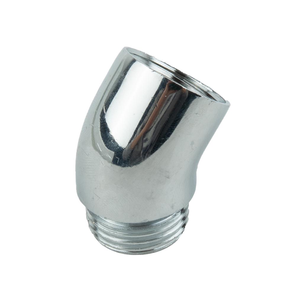 Brass Extender Shower Elbow 145 Degree Bathroom Chrome Corrosion Resistant For Hand Shower Thread G 1/2 Connections
