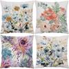 Luxury Home Decor Pillowcase Office Sofa Car Cushion Cover Rose Flower Print