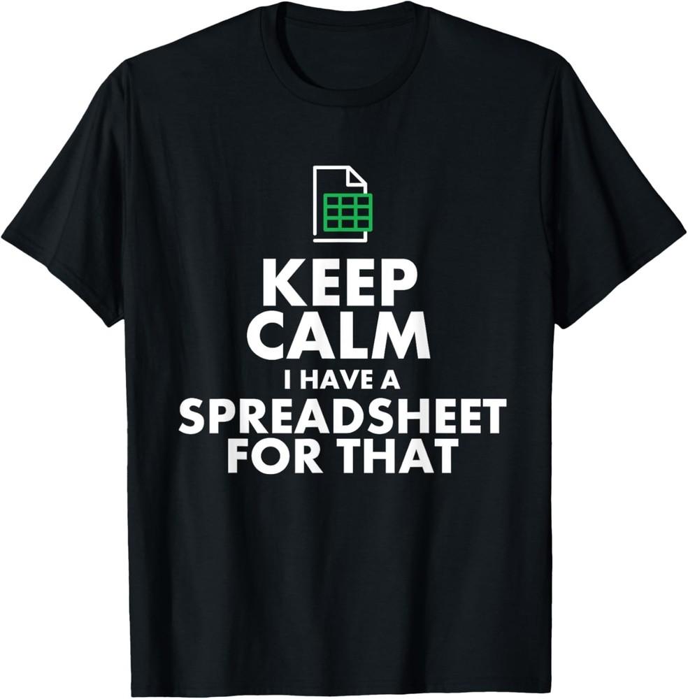 Funny Excel Spreadsheets Lover Gift | Accountant Men Women T-Shirt Unisex T-Shirt S