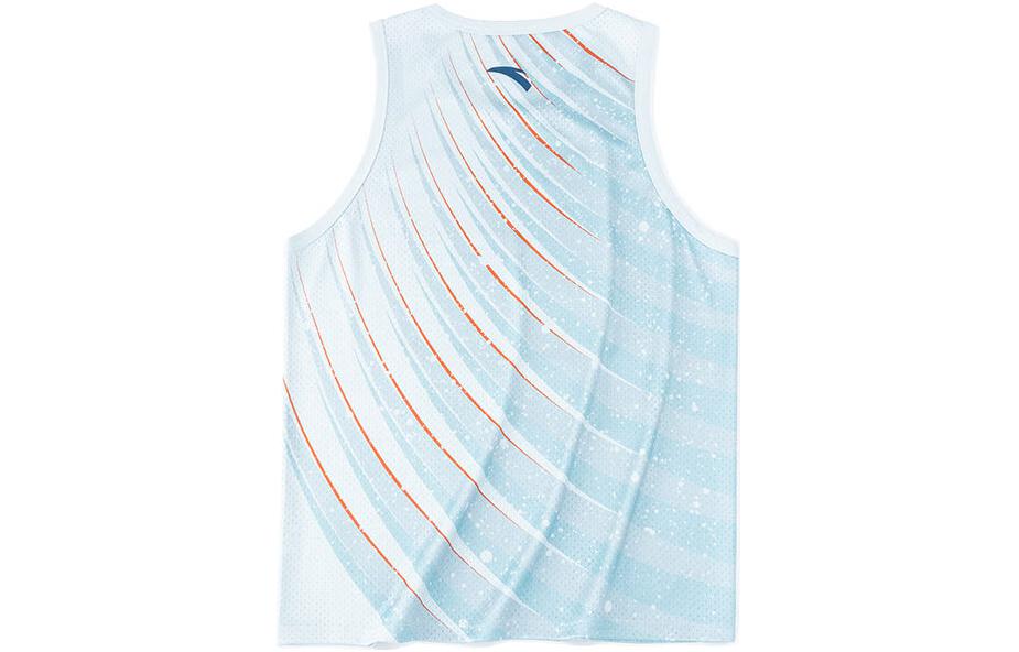 Men's ANTA KT Tank Tops Men's River Blue Crew Neck Thin Racerback