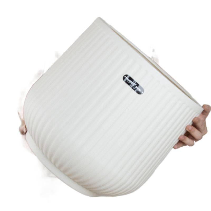 Nordischer Stil Großer Harz-Blumentopf, Hoher Zylinder für Paradiesvogel oder Areca-Palme, Verdickt und Langlebig