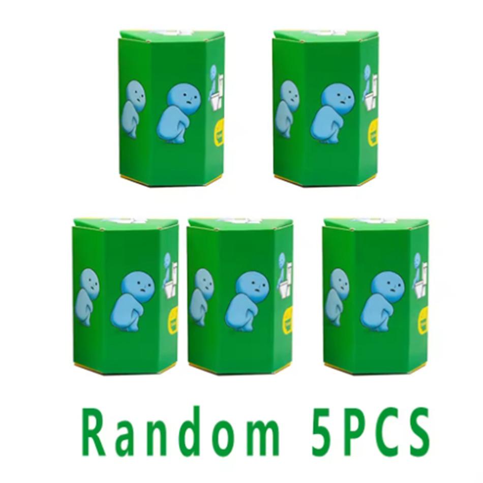 Smikis Nachtleuchtende Figuren Set Toiletten Serie Blind Box Kinder Weihnachts Geburtstagsgeschenk Ornament Figur Dekor