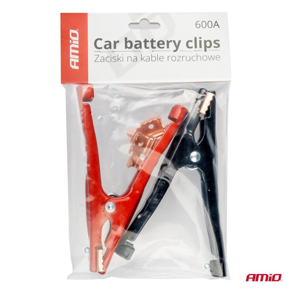 Crocodile Clips for Jumper Cables 600A Amio-03526