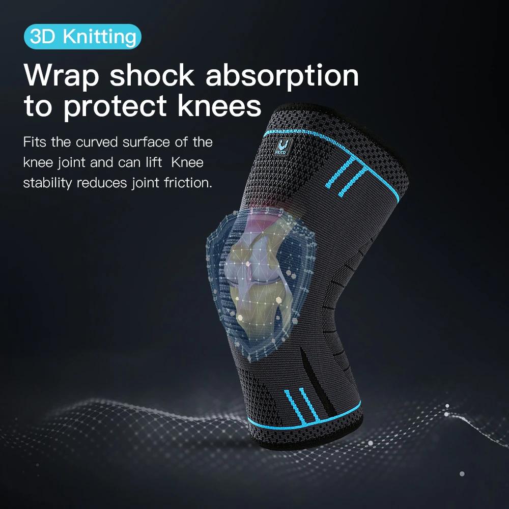 1 Pcs Elastic Knee Support Sleeve Breathable Compression Brace for Gym Sports Basketball Volleyball Running Protection