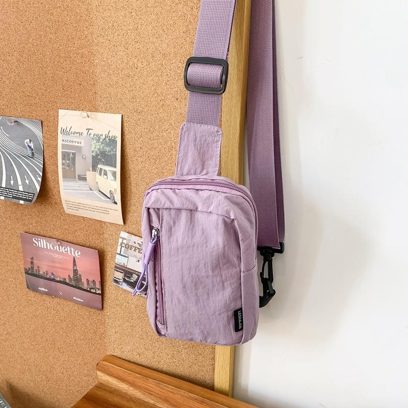 Simple trend casual personality men's breast bag Japanese light shoulder small backpack women's leisure sports messenger bag