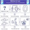 50Pcs Disposable Plastic Toilet Seat Cover Waterproof and Non Slip Individually Wrapped, for Travel, Toilet Seat Protectors
