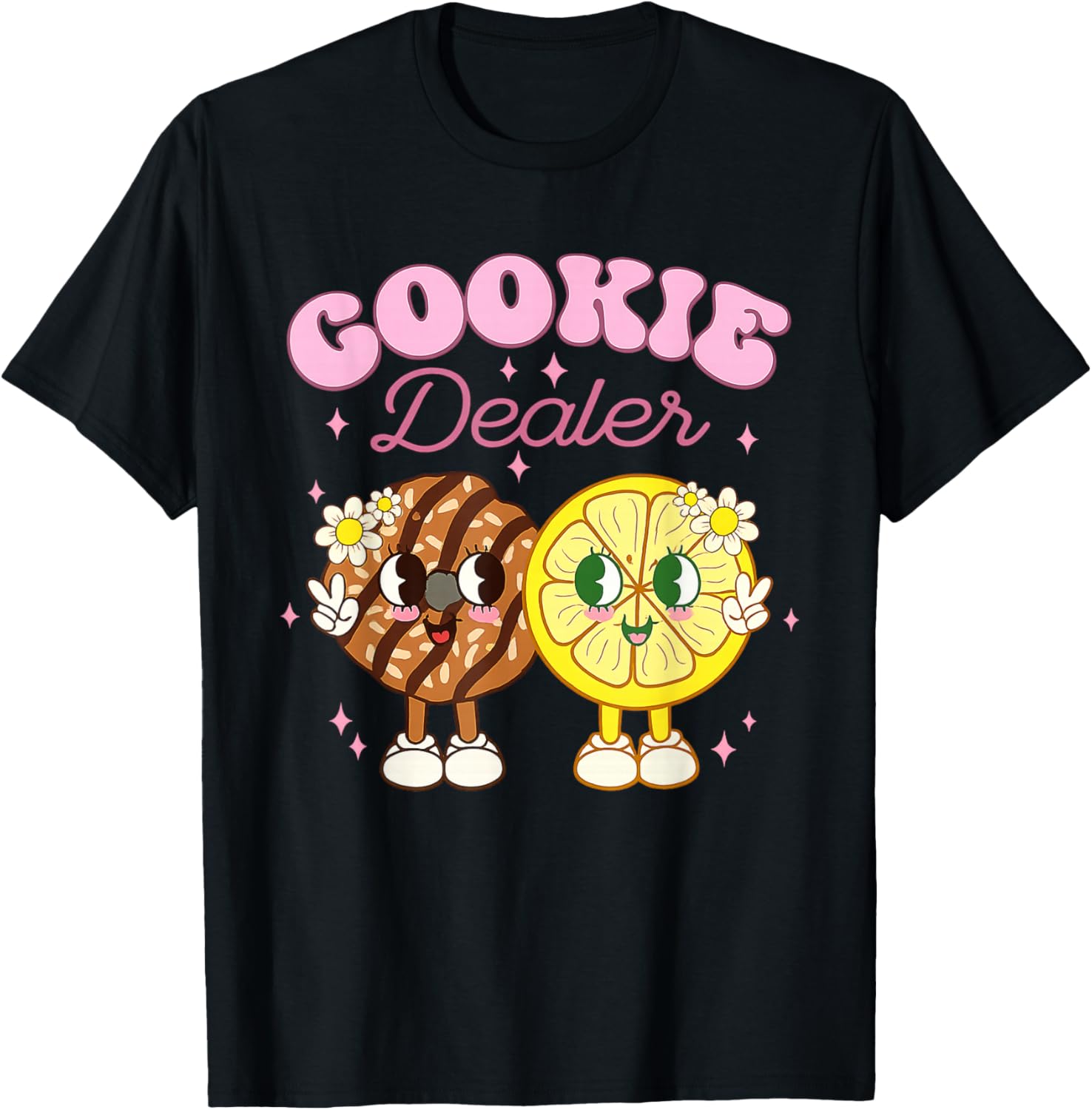 Cookie Dealer Cute Cartoon Design T-Shirt S разноцветный
